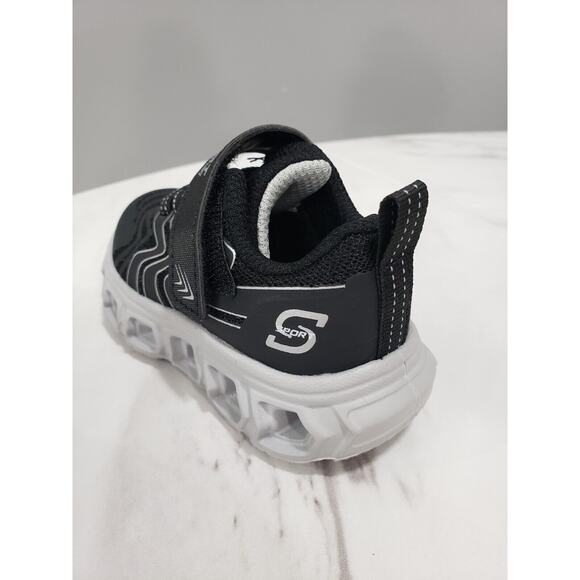 NEW Size‎ 5 Baby Walking Skechers Toddler Jarrod Sneakers Black Light Up - Picture 4 of 6